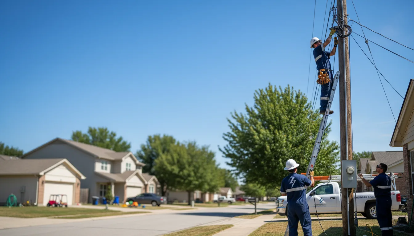 Residential electrician providing installation services in Berwick, IL